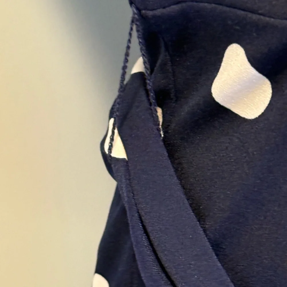 Eliza J. Navy Polka Dot Dress - classy look! - Picture 3 of 12